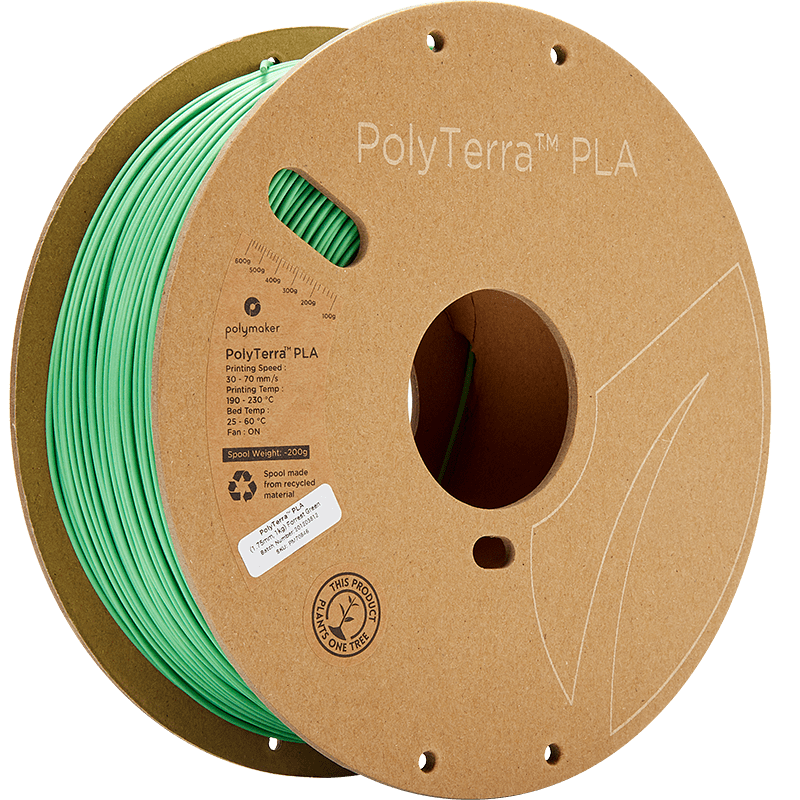 Polymaker Filament 1.75mm / Forrest Green / 1kg Polymaker PolyTerra PLA Filament