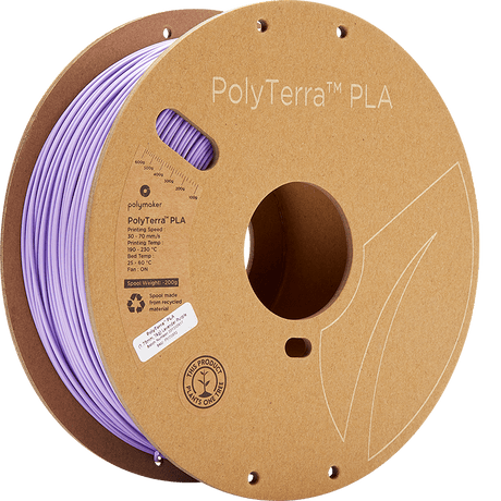 Polymaker Filament 1.75mm / Lavender Purple / 1kg Polymaker PolyTerra PLA Filament