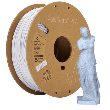 Polymaker Filament 1.75mm / Marble White / 1kg Polymaker PolyTerra PLA Filament