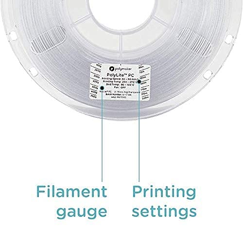 Polymaker Filament 1kg / Transparent / 1.75mm PolyLite™ PC