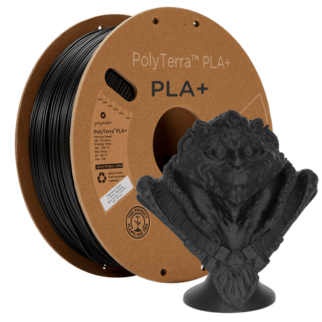 Polymaker Filament Black / 1kg / 1.75mm PolyTerra PLA+