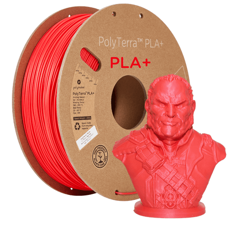 Polymaker Filament Red / 1kg / 1.75mm PolyTerra PLA+