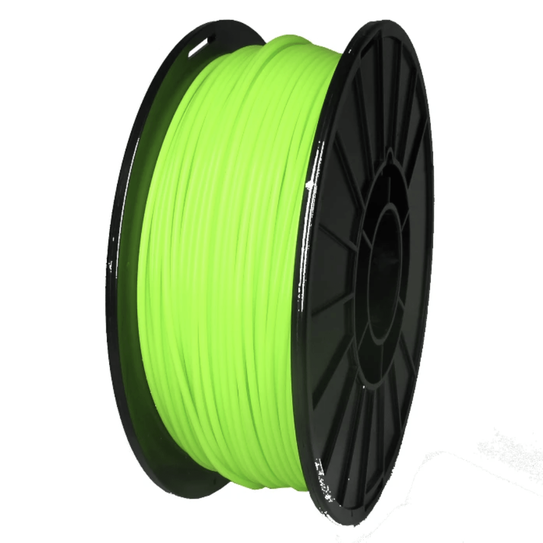 Push Plastic Filament 1.75mm / Fluorescent Green Push Plastic Standard PLA (3kg)