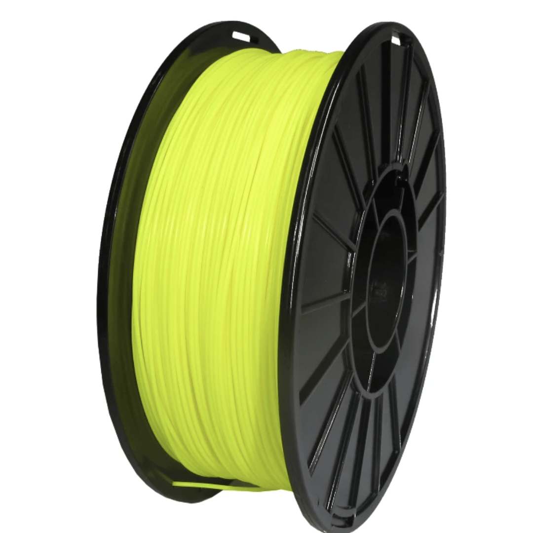 Push Plastic Filament 1.75mm / Fluorescent Yellow Push Plastic Standard PLA (1kg)
